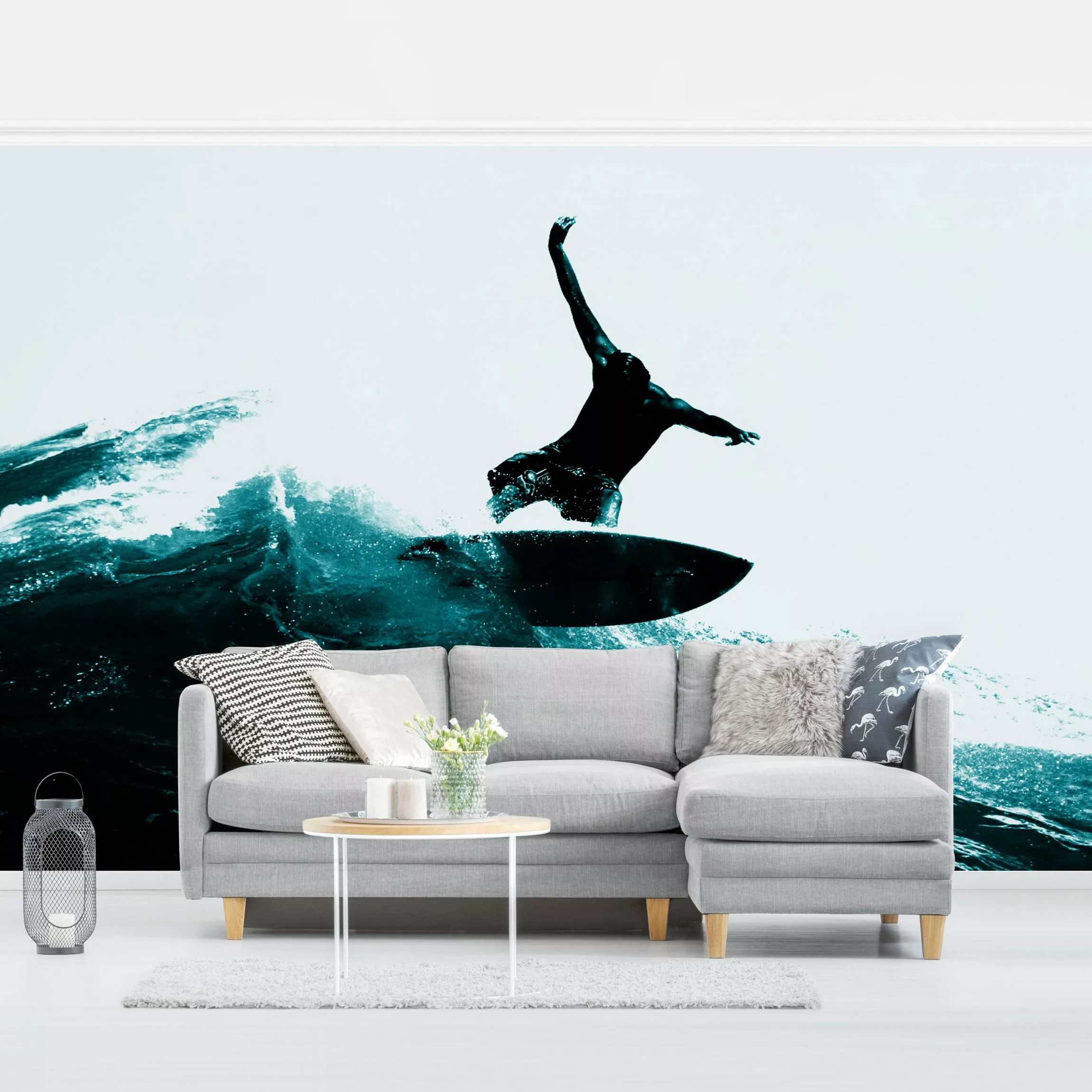 Bilderwelten Kindertapete Surfing Hero bunt Gr. 288 x 190 günstig online kaufen
