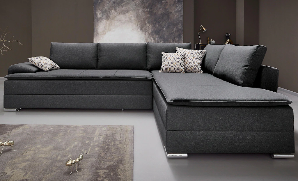 INOSIGN Ecksofa "Night & Day L-Form", mit Boxspring Bettfunktion 180x200 cm günstig online kaufen