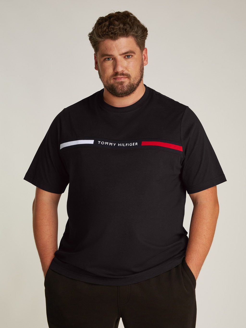 Tommy Hilfiger Big & Tall Rundhalsshirt "BT-HILFIGER CHEST INSERT TEE-B", i günstig online kaufen