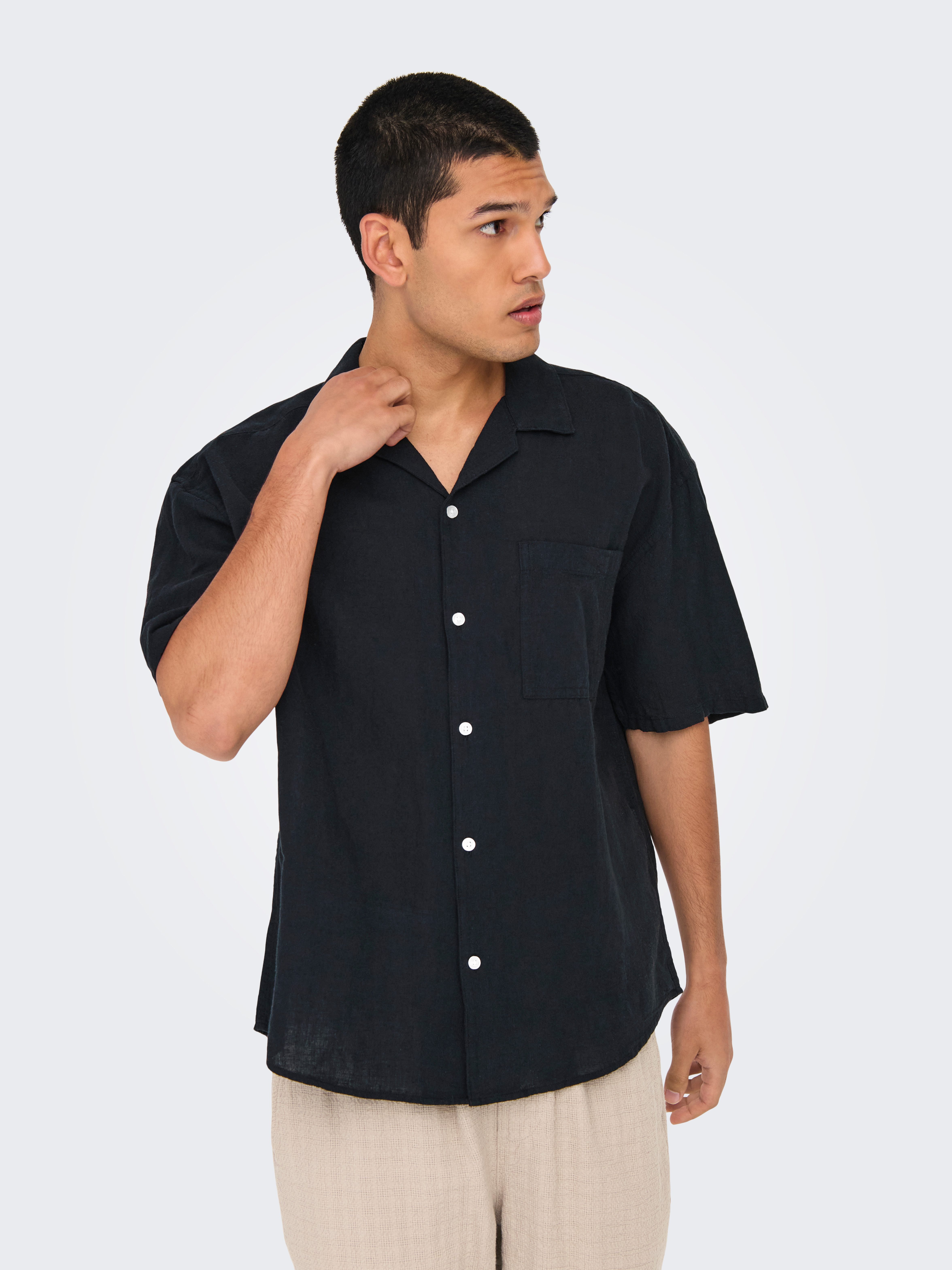 ONLY & SONS Kurzarmhemd ONSCAIDEN LIFE günstig online kaufen