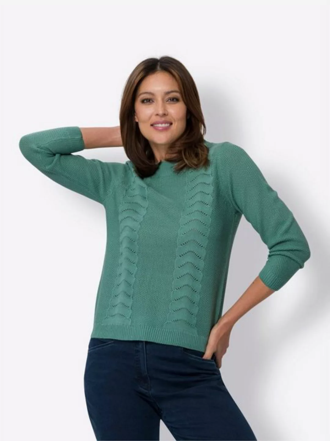 Sieh an! Strickpullover Langarm-Pullover günstig online kaufen