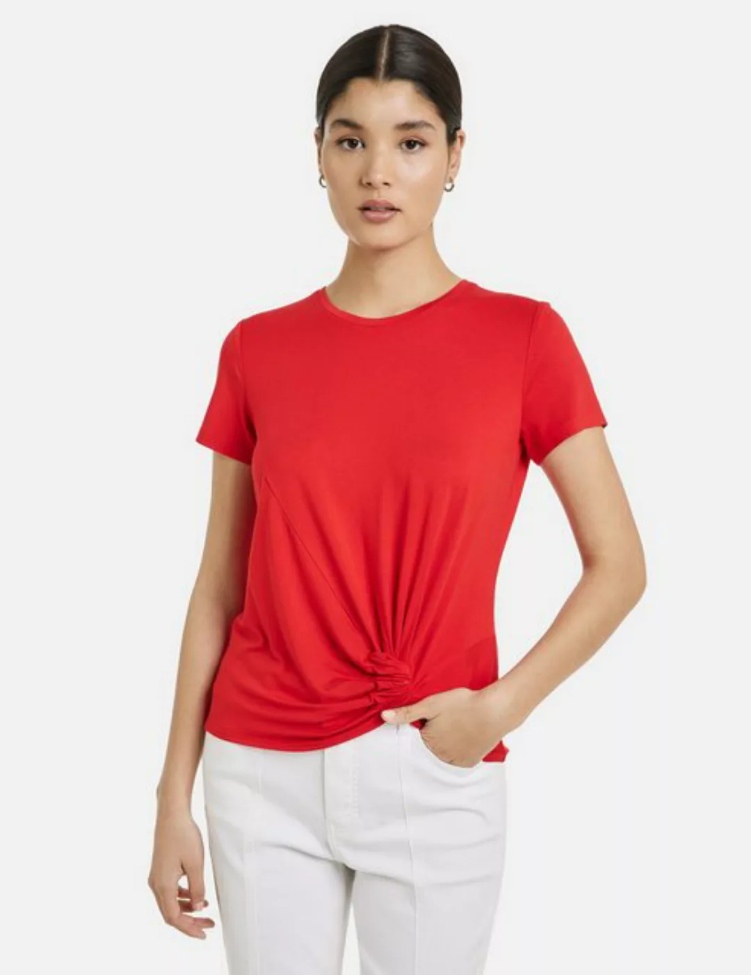 Taifun Kurzarmshirt T-Shirt mit Raff-Detail günstig online kaufen