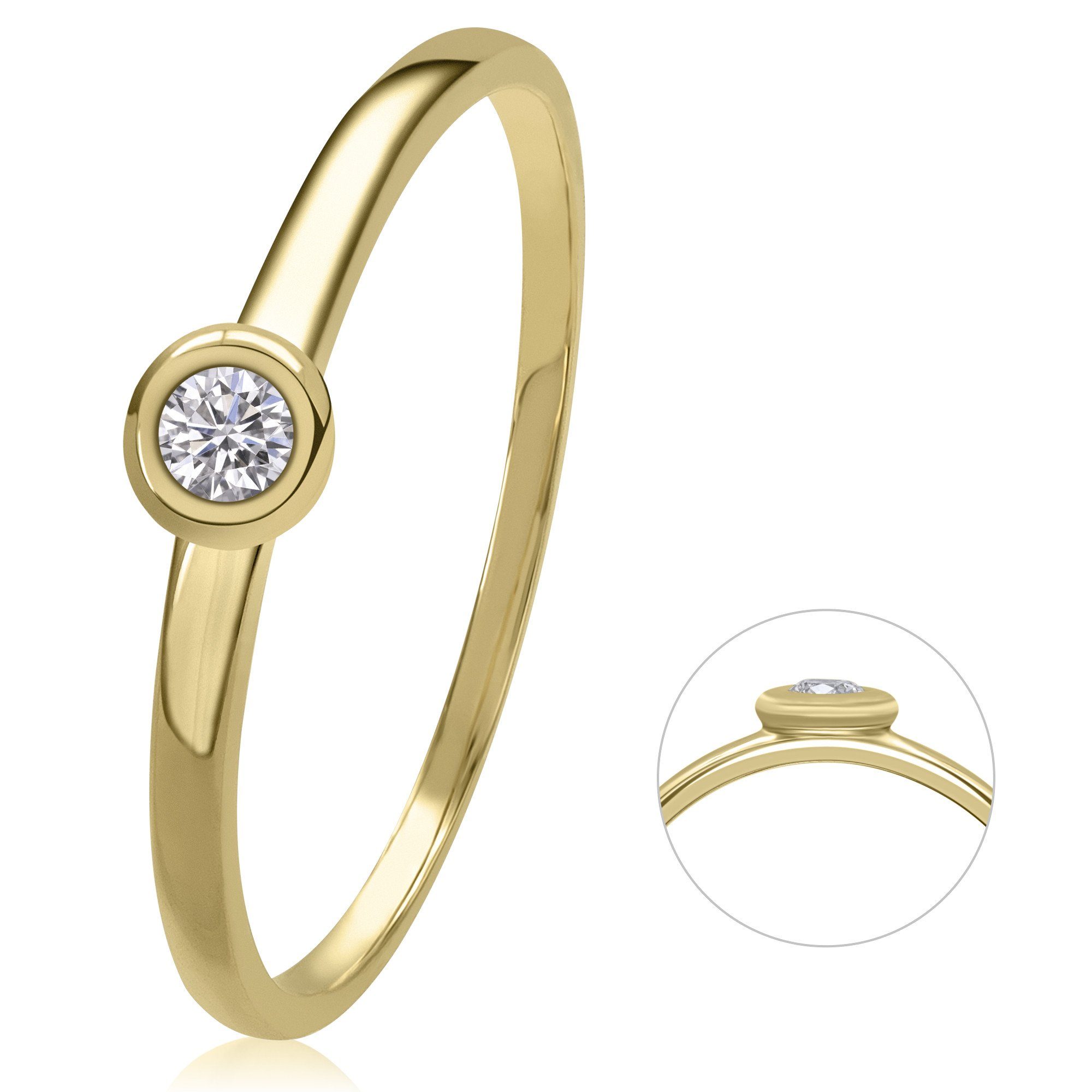 ONE ELEMENT Diamantring 0,05 ct Diamant günstig online kaufen