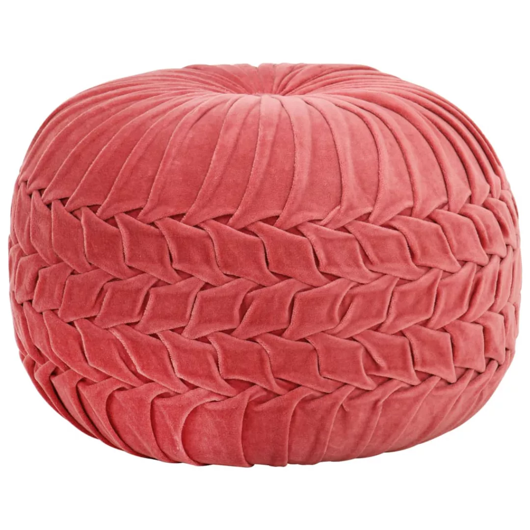Pouf Baumwollsamt Kittel-design 40×30 Cm Rosa günstig online kaufen