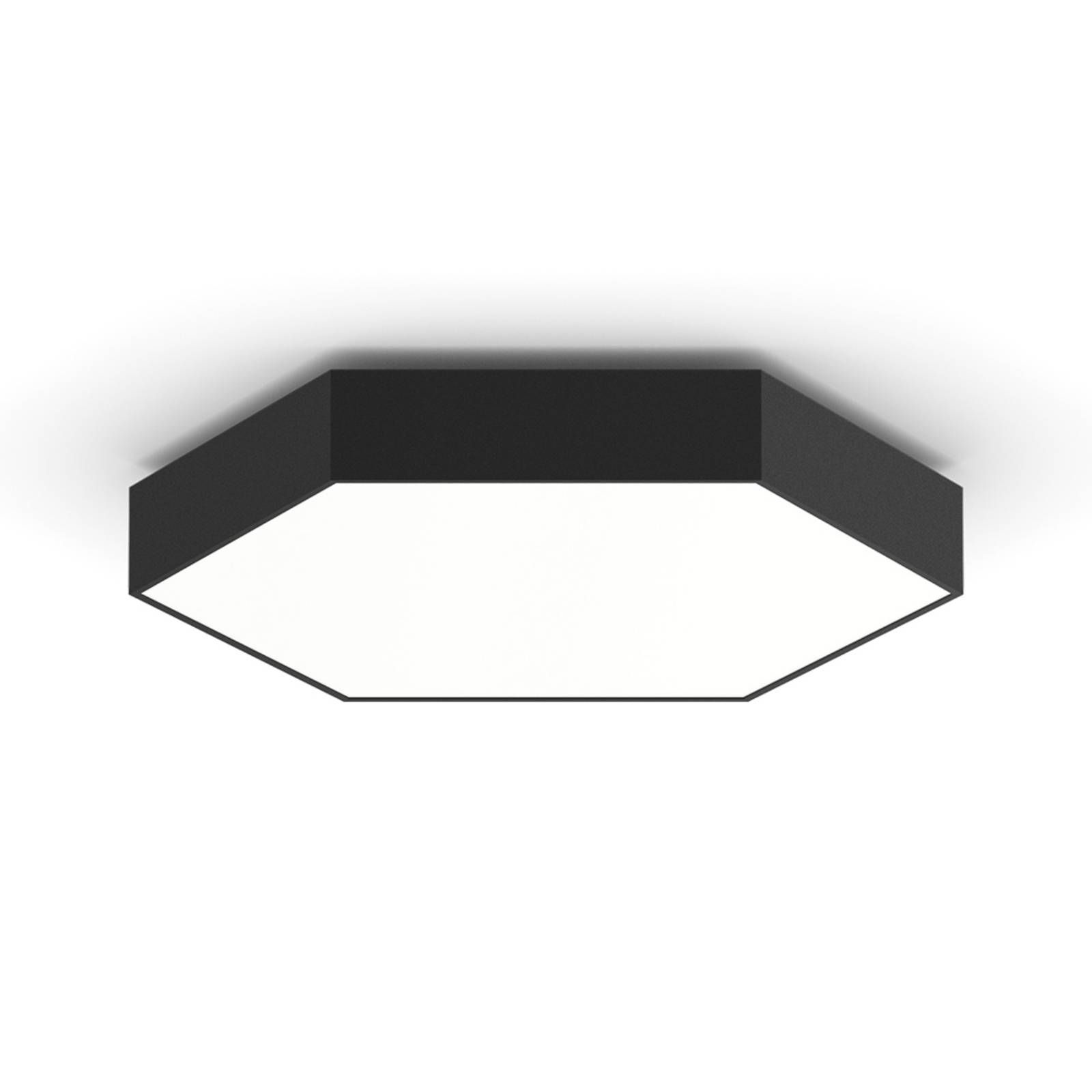 XAL HEX-O 750 LED-Deckenlampe, 75x65cm schwarz günstig online kaufen
