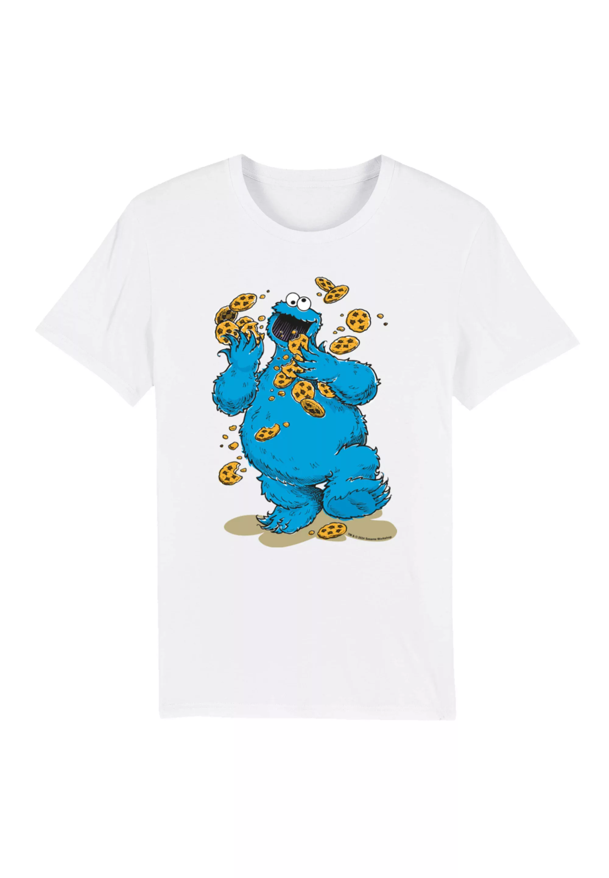 F4NT4STIC T-Shirt "Sesamstraße Cookie Monster Cookies Everywere", Premium Q günstig online kaufen