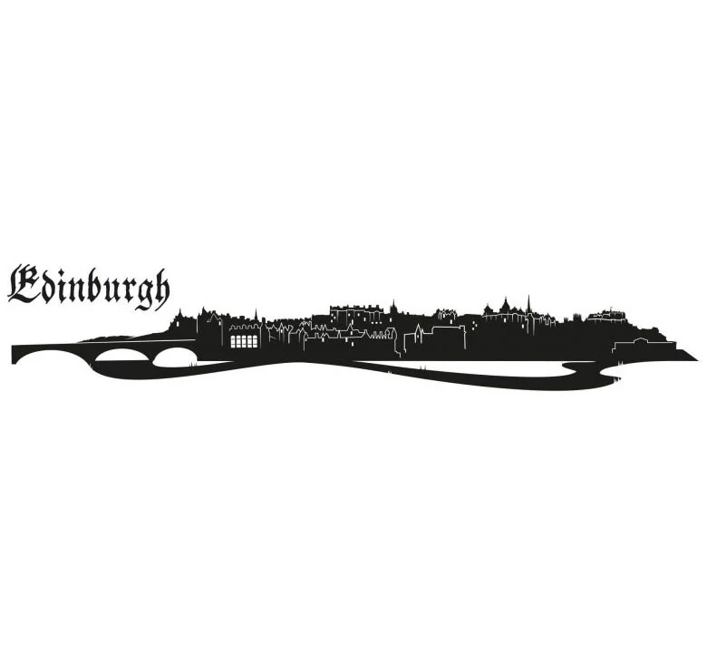 Wall-Art Wandtattoo »Stadt Skyline Edinburgh 120cm«, (1 St.), selbstklebend günstig online kaufen