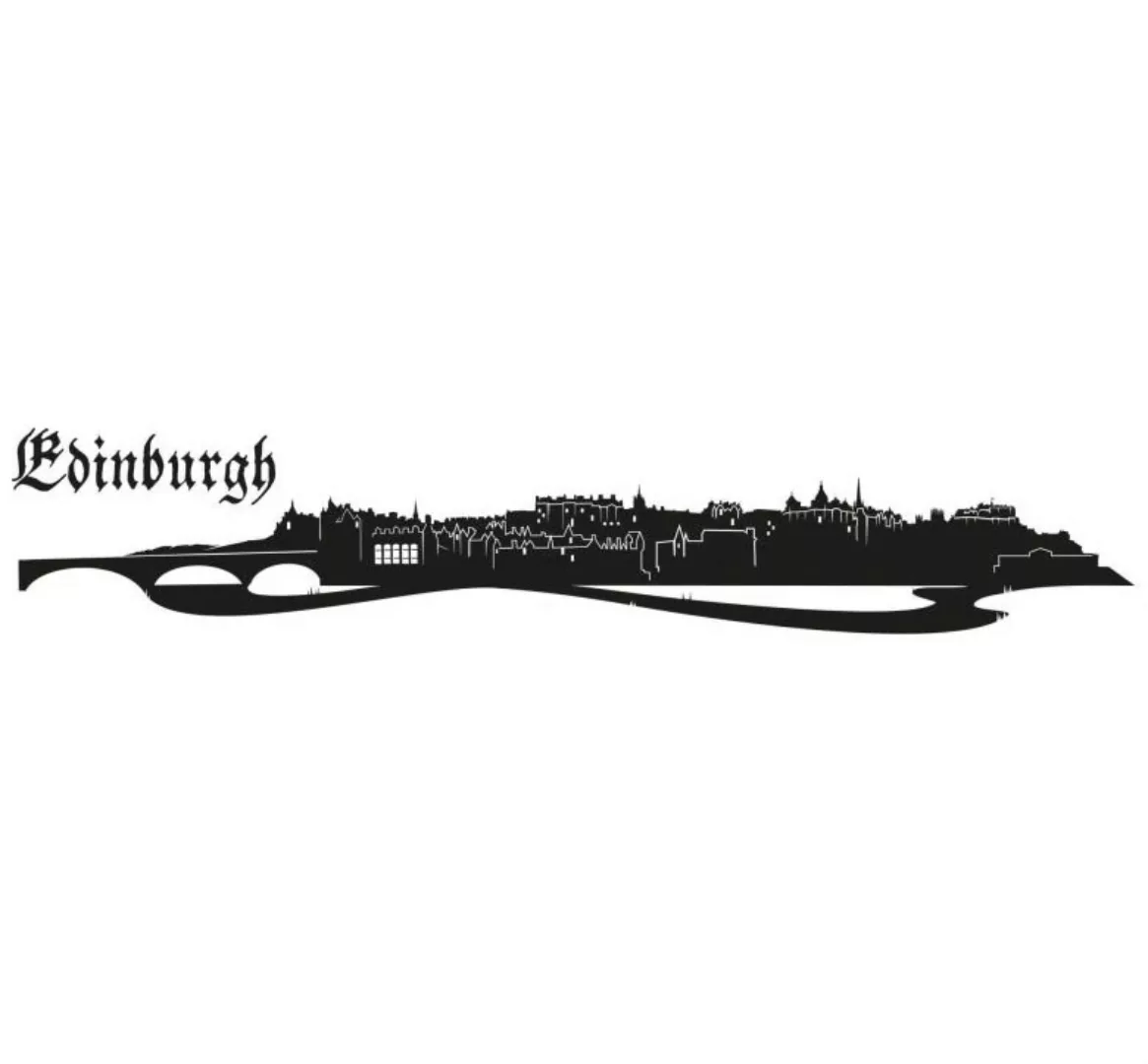 Wall-Art Wandtattoo "Stadt Skyline Edinburgh 120cm", (1 St.), selbstklebend günstig online kaufen