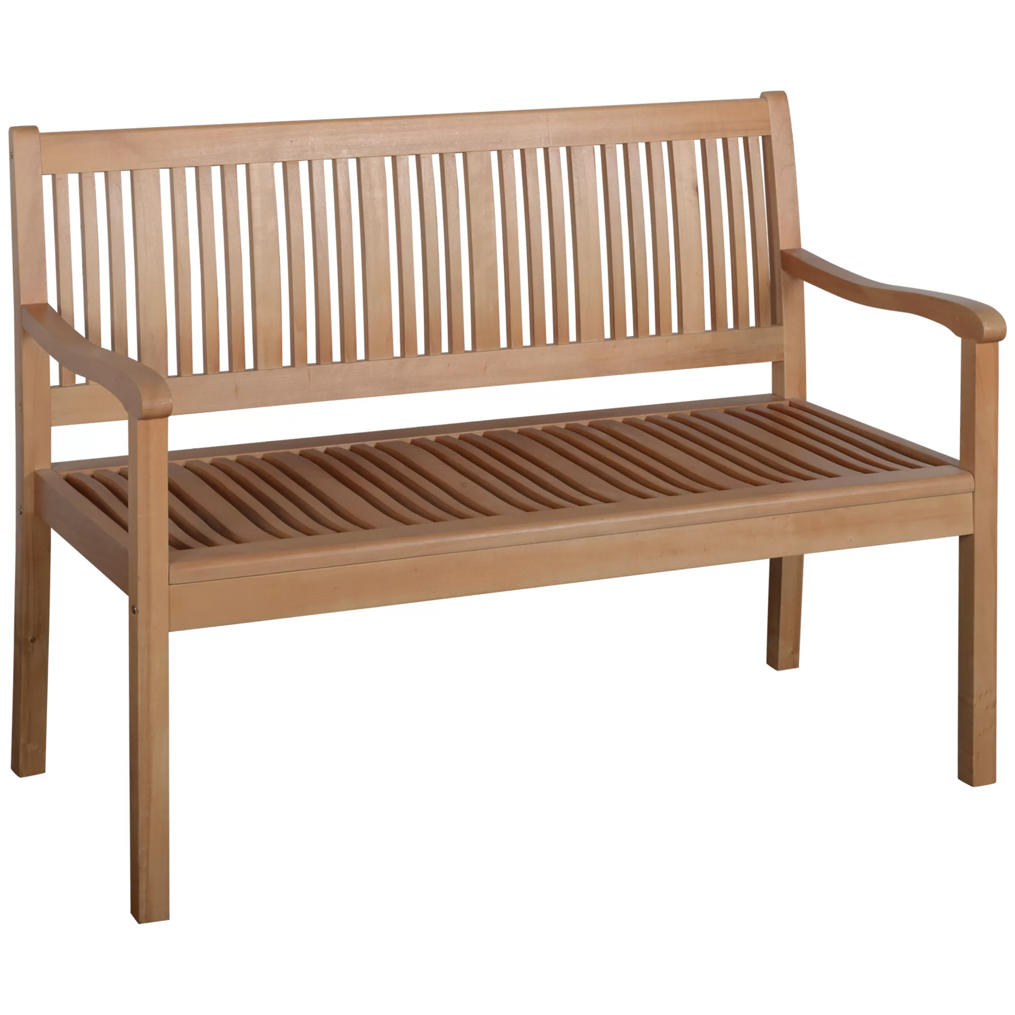 Outsunny Gartenbank 2-Sitzer  Robuste Sitzbank aus Holz, bis 180 kg, mit Rü günstig online kaufen