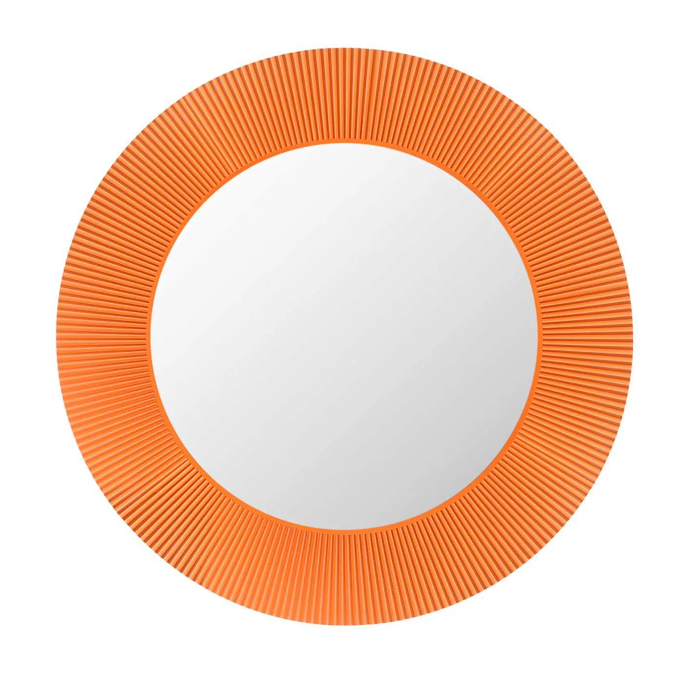 Kartell - Kartell by Laufen All Saints LED Spiegel - orange/transparent/Ø78 günstig online kaufen