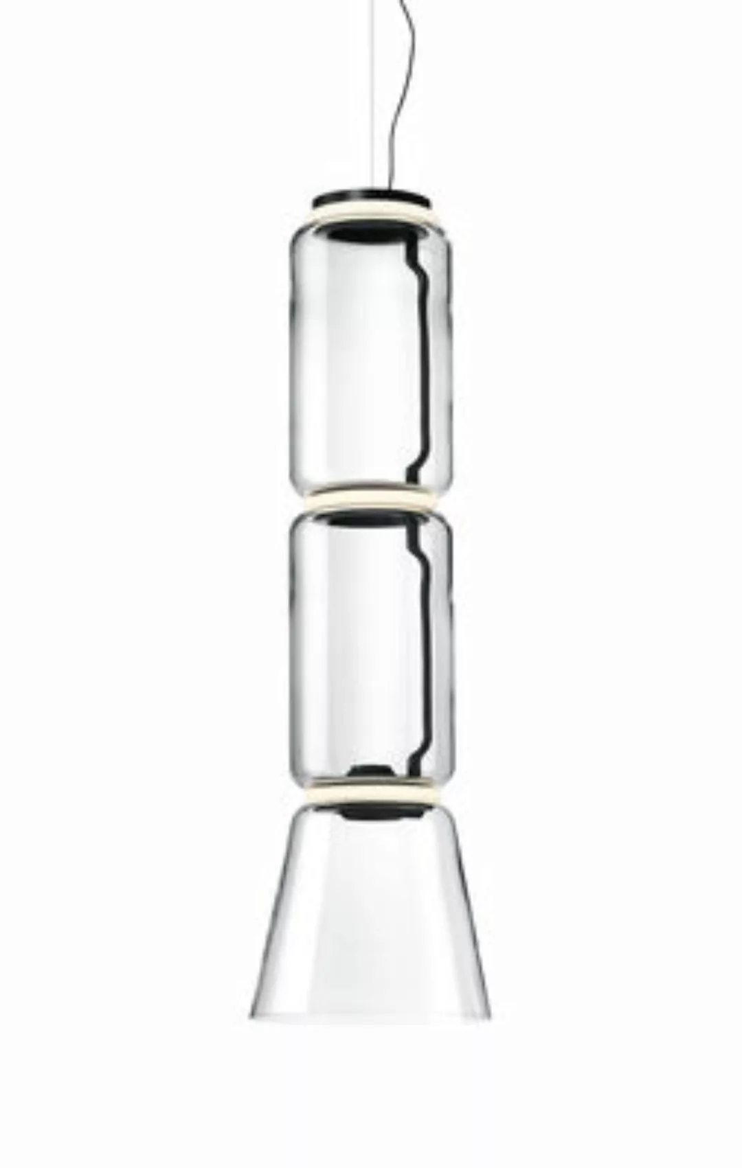 Pendelleuchte Noctambule Cône n°2 glas transparent / LED - Ø 36 x H 127 cm günstig online kaufen