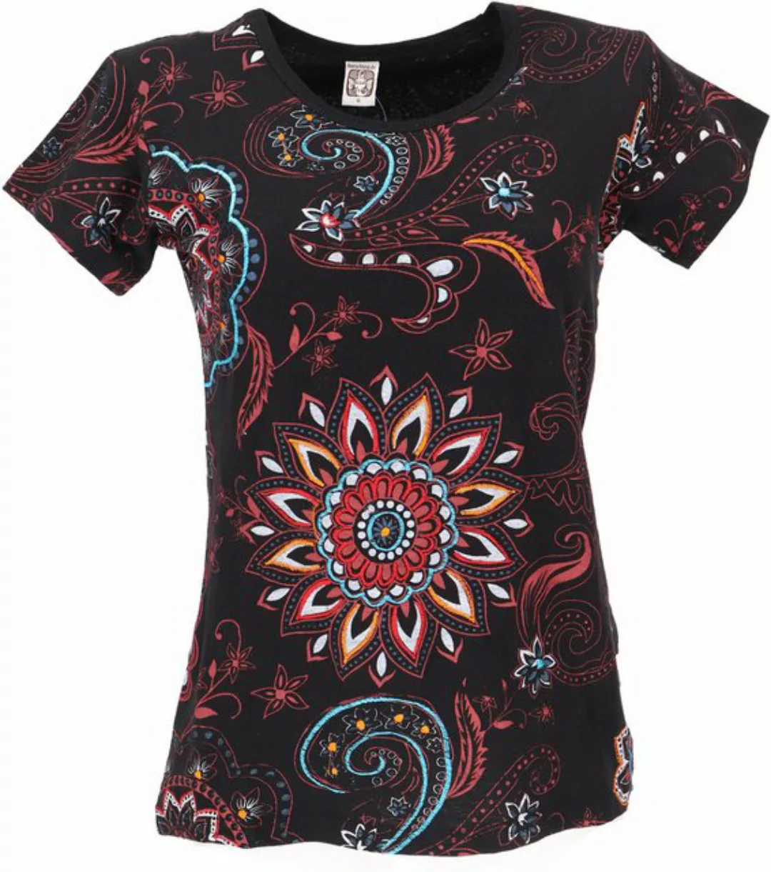 Guru-Shop T-Shirt Boho T-Shirt mit Mandaladruck, bedrucktes.. Festival, Eth günstig online kaufen