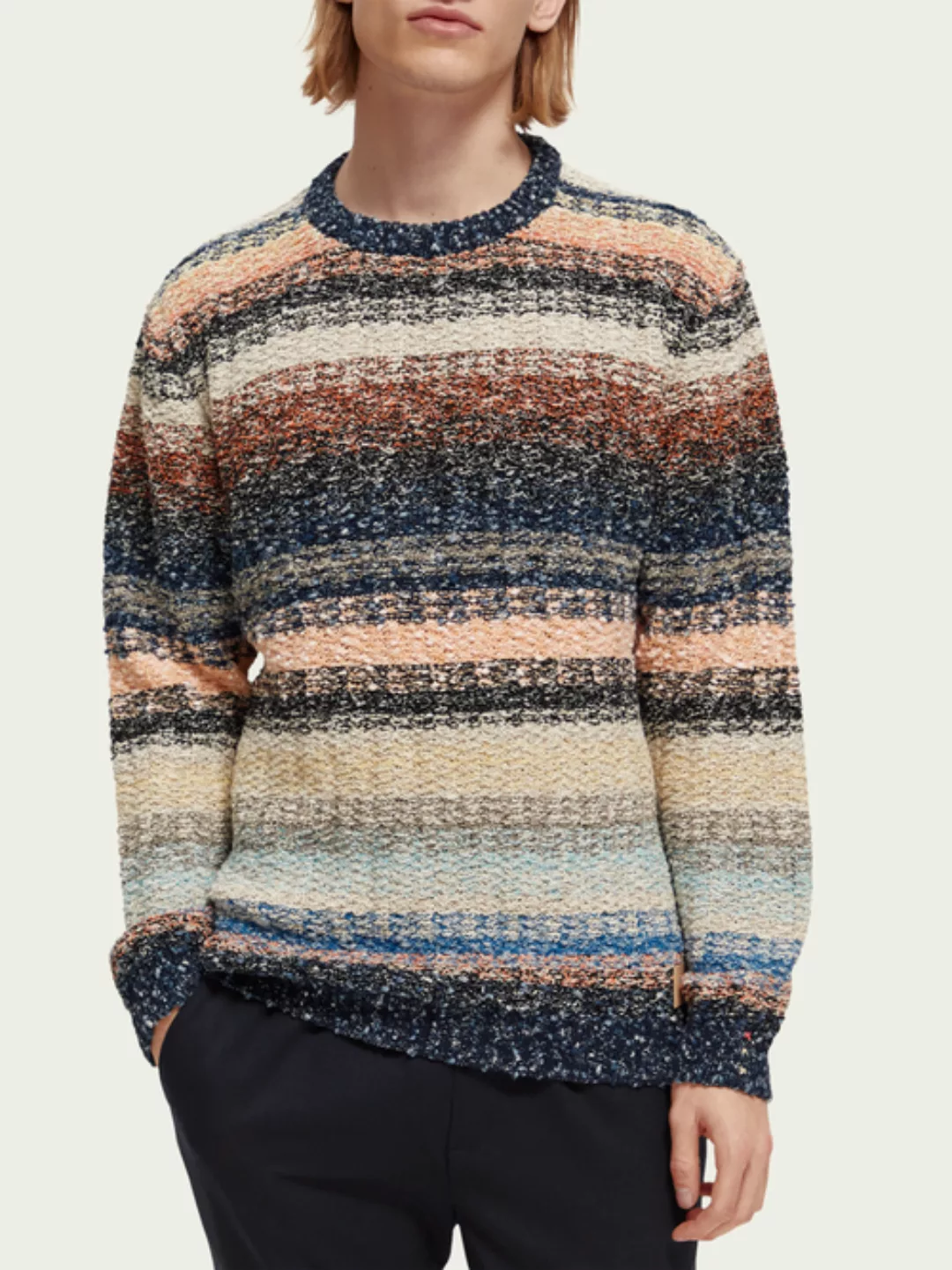 Scotch & Soda Strukturierter, melierter Pullover günstig online kaufen