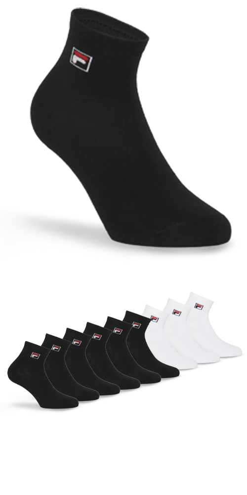 Fila Kurzsocken "UNISEX QUARTER PLAIN SOCKS", (9 Paar), mit Logo-Schriftzug günstig online kaufen