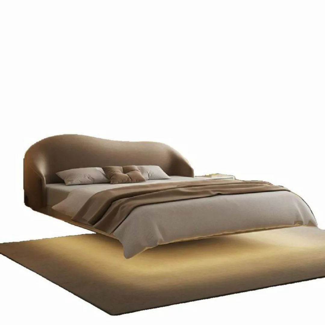 JVmoebel Bett Beiges Wandbett Designer Schlafzimmer Betten Luxus Doppelbett günstig online kaufen