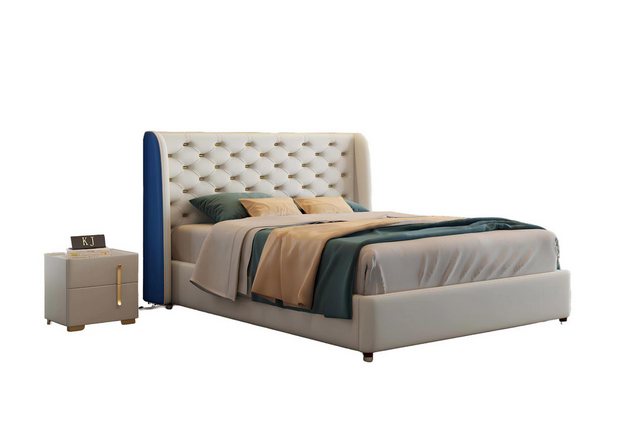 JVmoebel Bett, Bett Polster Design Luxus Doppel Hotel Betten Schlaf Zimmer günstig online kaufen