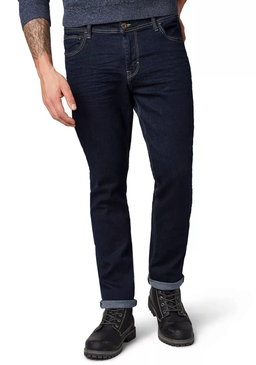 TOM TAILOR 5-Pocket-Jeans Josh in Used-Waschung günstig online kaufen