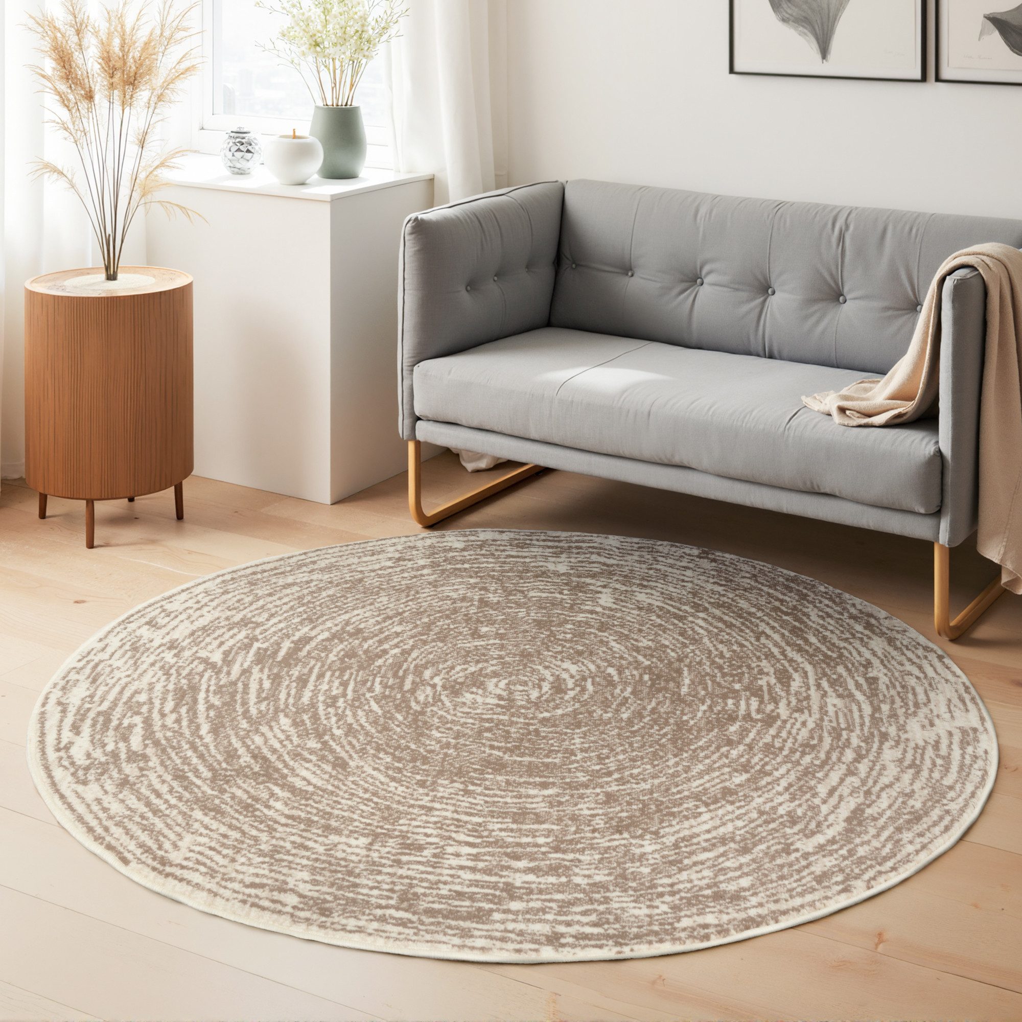 HANSE Home Teppich »Cavallo«, rund, 9 mm Höhe, Wohnzimmer, Schlafzimmer, Fl günstig online kaufen