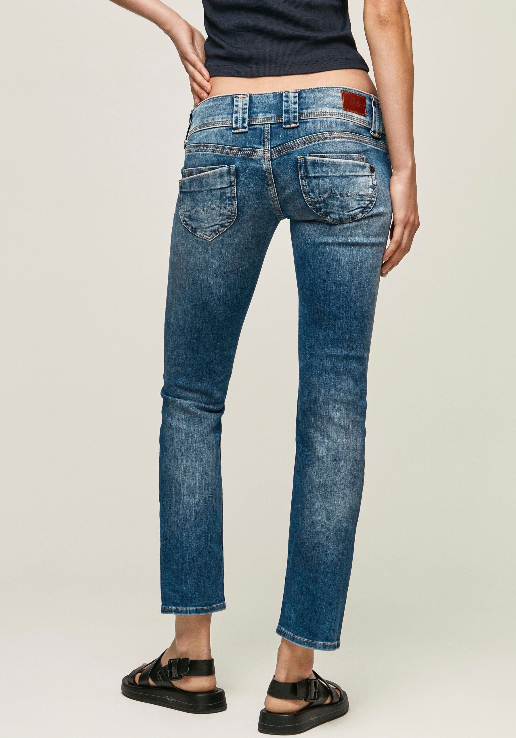 Pepe Jeans Straight-Jeans VENUS mit Badge günstig online kaufen
