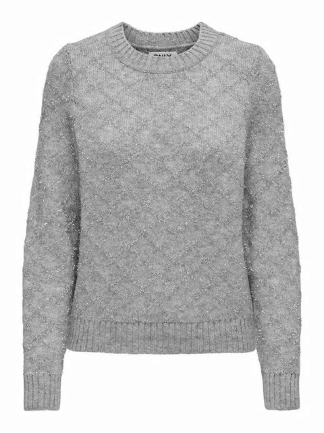 ONLY Rundhalspullover "ONLALBA L/S GLITTER O-NECK CC KNT" günstig online kaufen