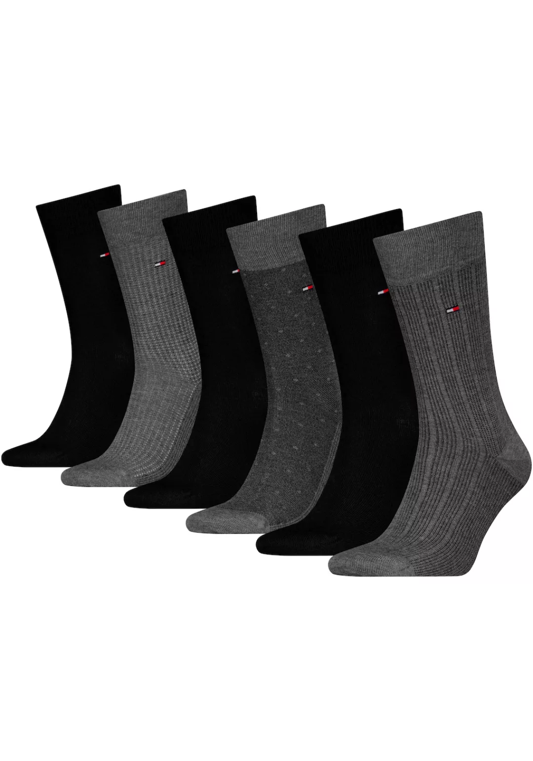 Tommy Hilfiger Socken "TH MEN SOCK 6P TIN GIFTBOX BIRDSEYE", (Box, 6 Paar), günstig online kaufen