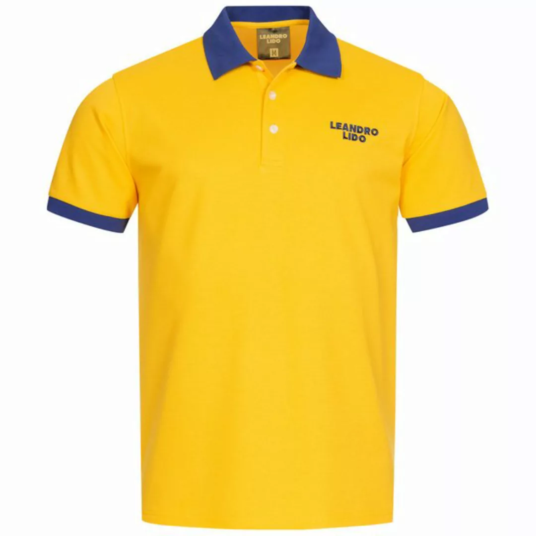 LEANDRO LIDO Poloshirt LEANDRO LIDO "Pallacanestro" Herren Polo-Shirt aus h günstig online kaufen