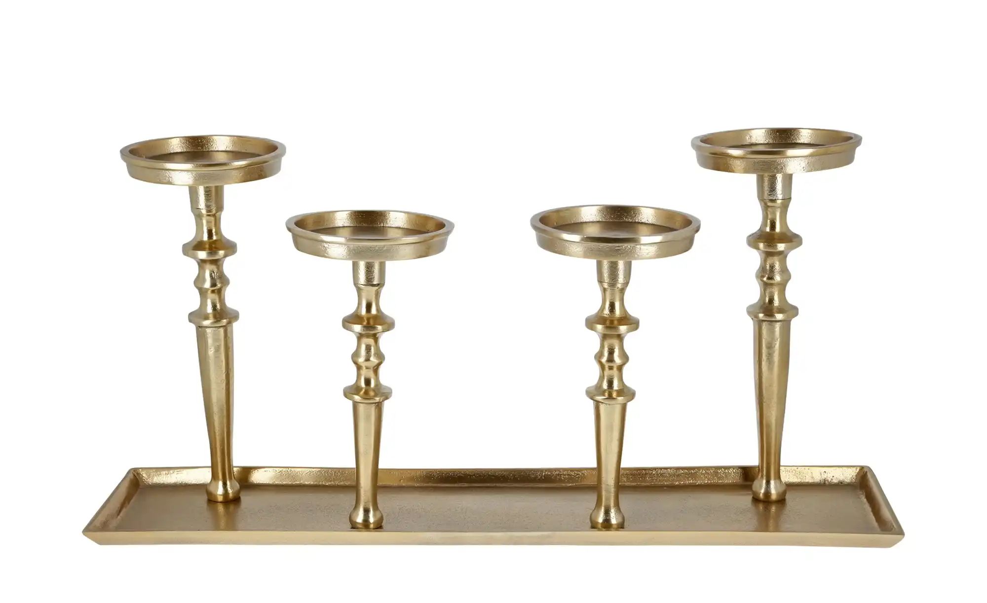 4er Kerzenhalter   ¦ gold ¦ Maße (cm): B: 57,5 H: 27,5 T: 16.5 Accessoires günstig online kaufen