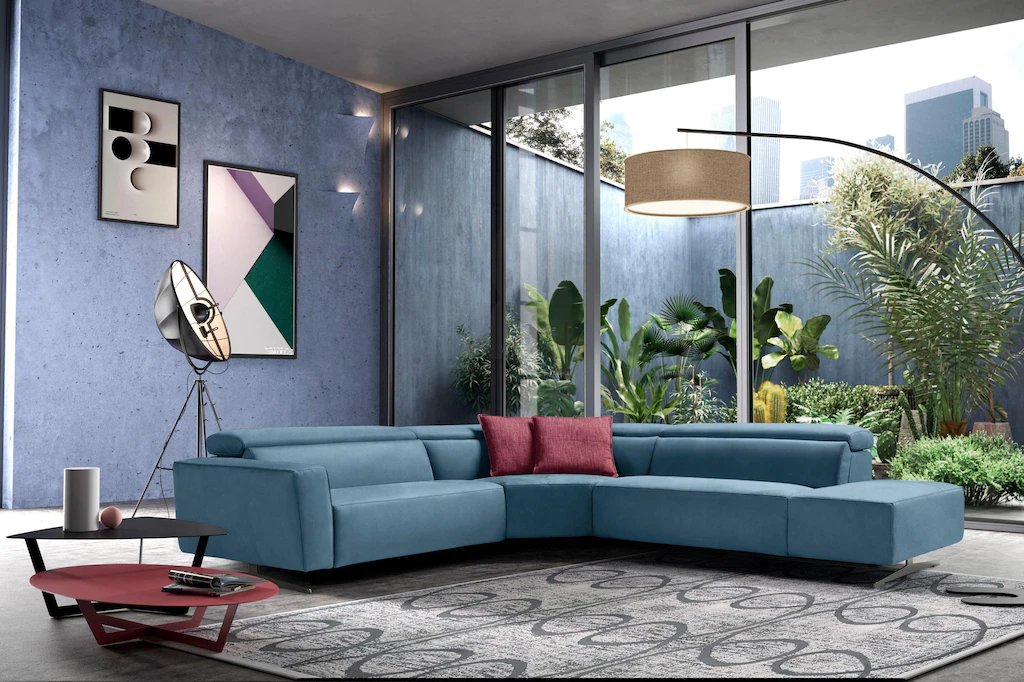 Egoitaliano Ecksofa "Stefanie-e, Designsofa der Extraklasse, bequem mit hoh günstig online kaufen