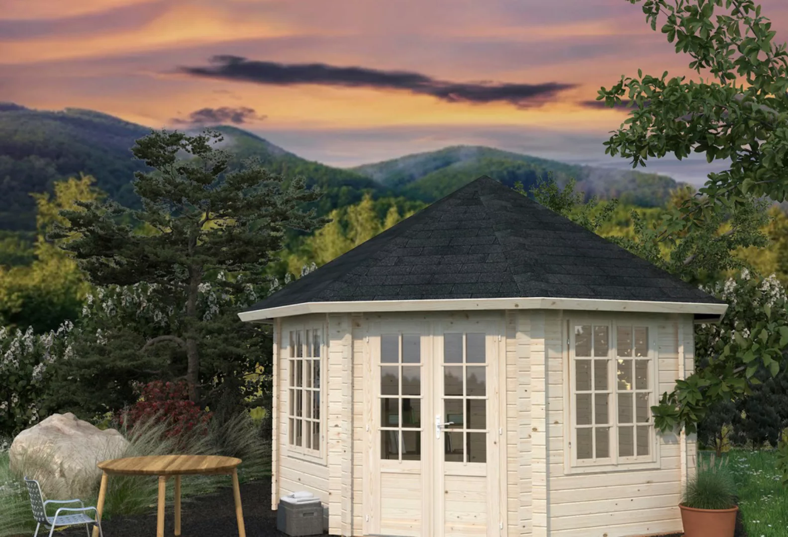 Palmako Gartenhaus "Pavillon Hanna", transparent günstig online kaufen