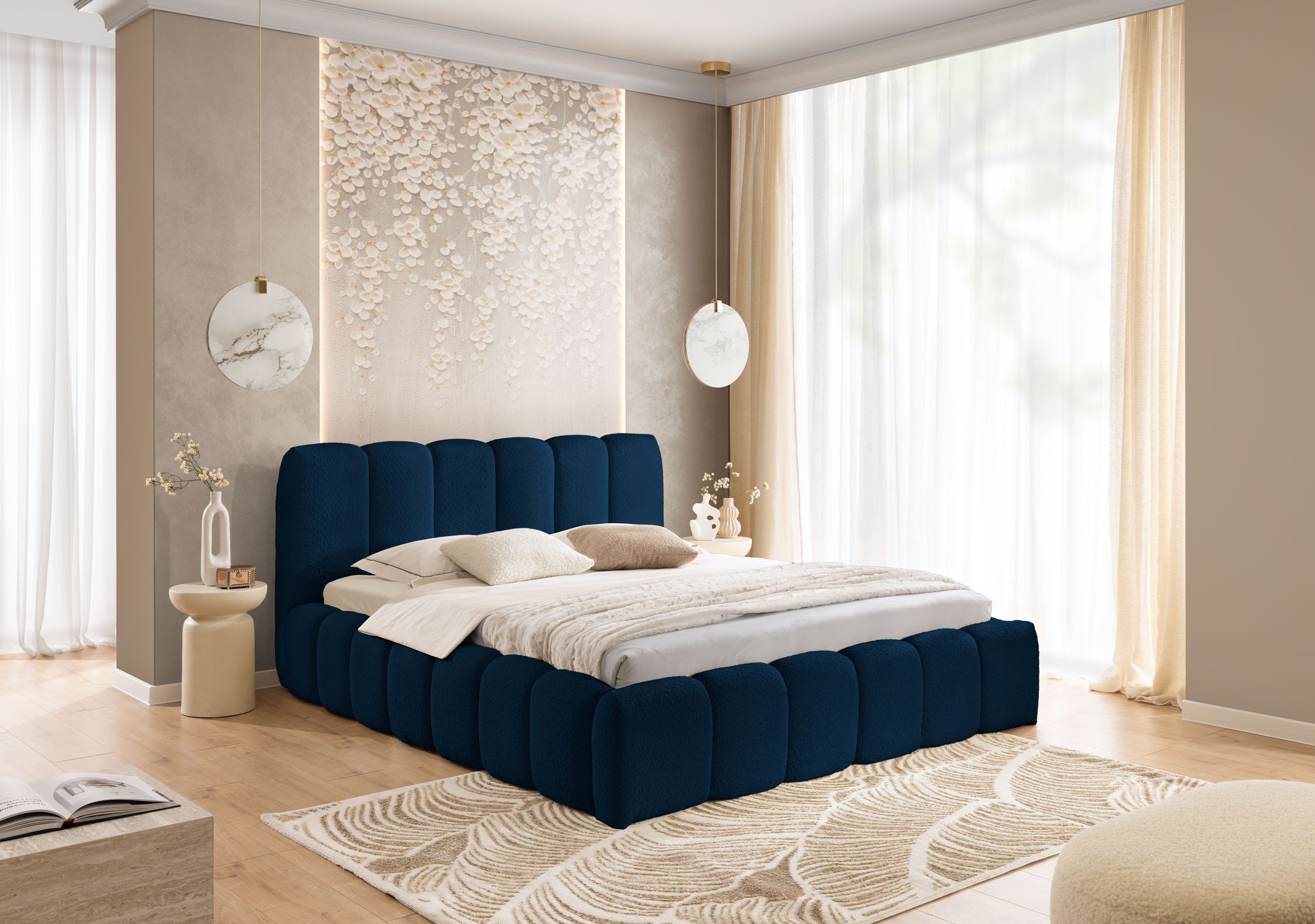 yourhouse24 Polsterbett Micandi Doppelbett Bettgestell Lattenrost günstig online kaufen