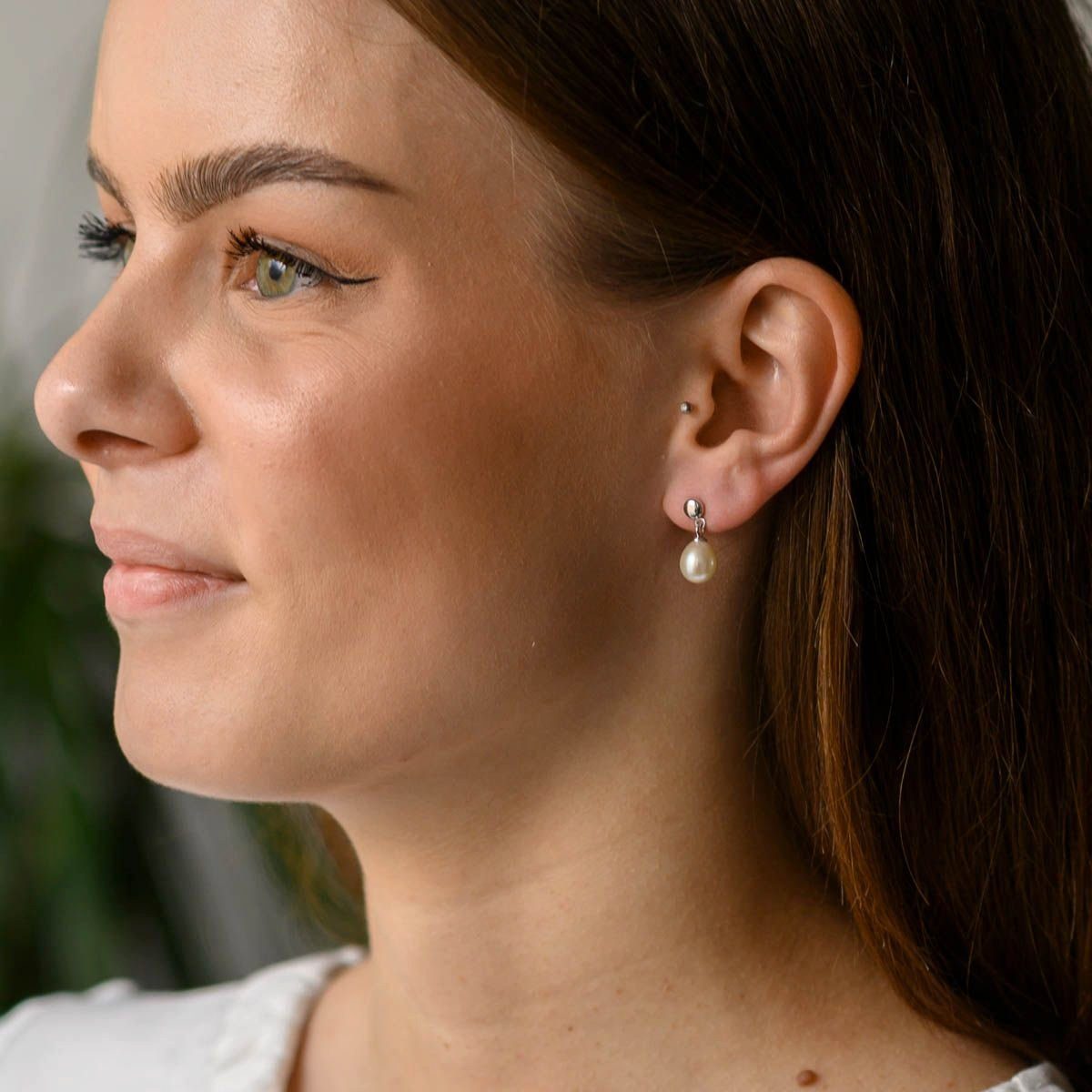 Materia Perlenohrringe Damen Süßwasserperlen hängend SO-445, günstig online kaufen