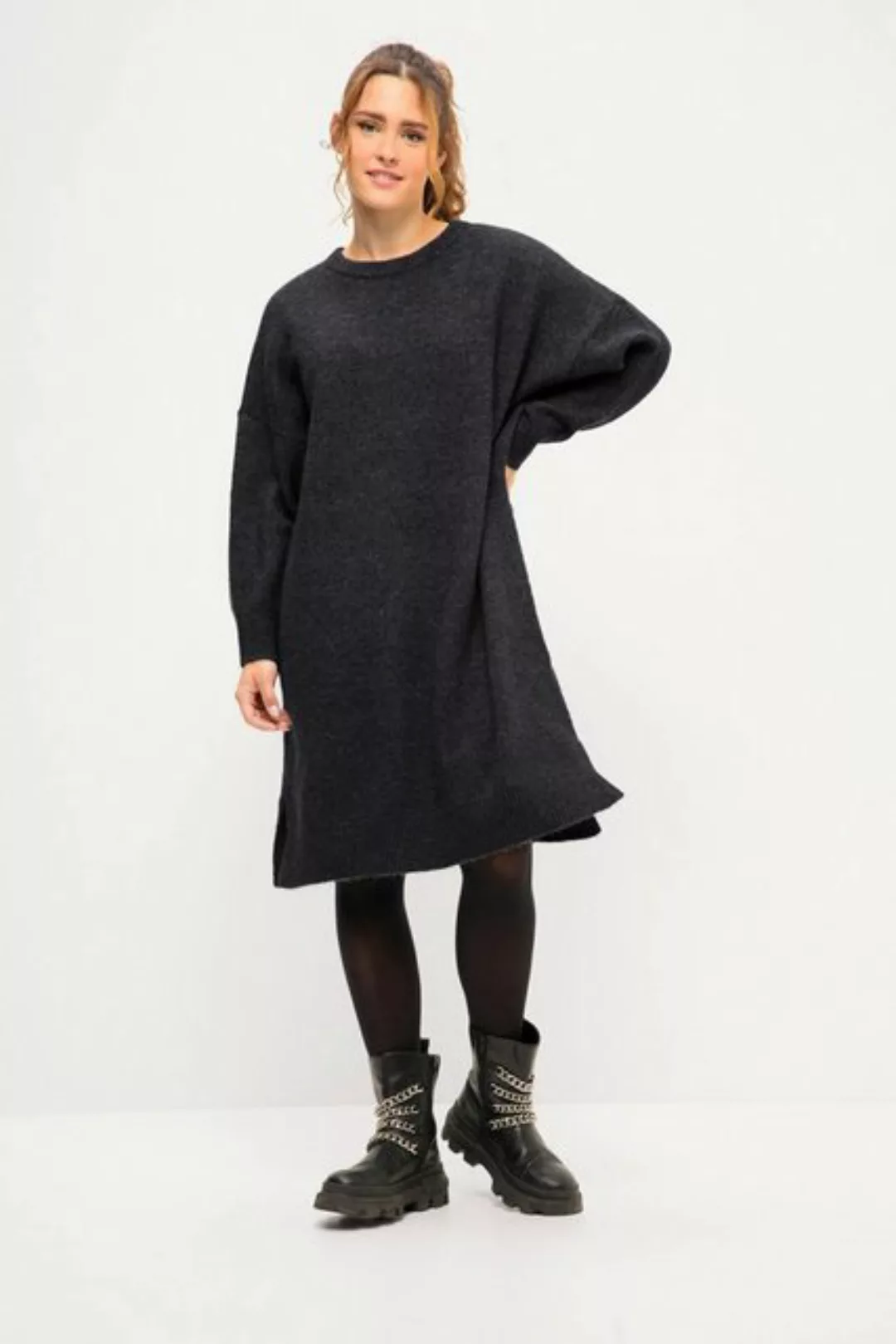 Studio Untold Minikleid Strickkleid oversized Midikleid Rundhals Langarm günstig online kaufen