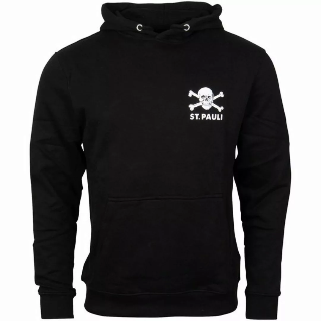 FC St. Pauli Kapuzenpullover Hoodie Totenkopf Klein/Groß (Schwarz) Großes L günstig online kaufen