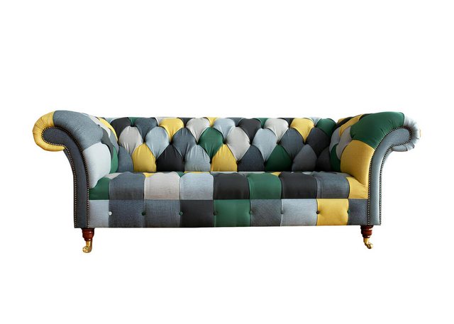 Xlmoebel Sofa Mehrfarbige Chesterfield Wohnzimmer Couch im modernen Design, günstig online kaufen