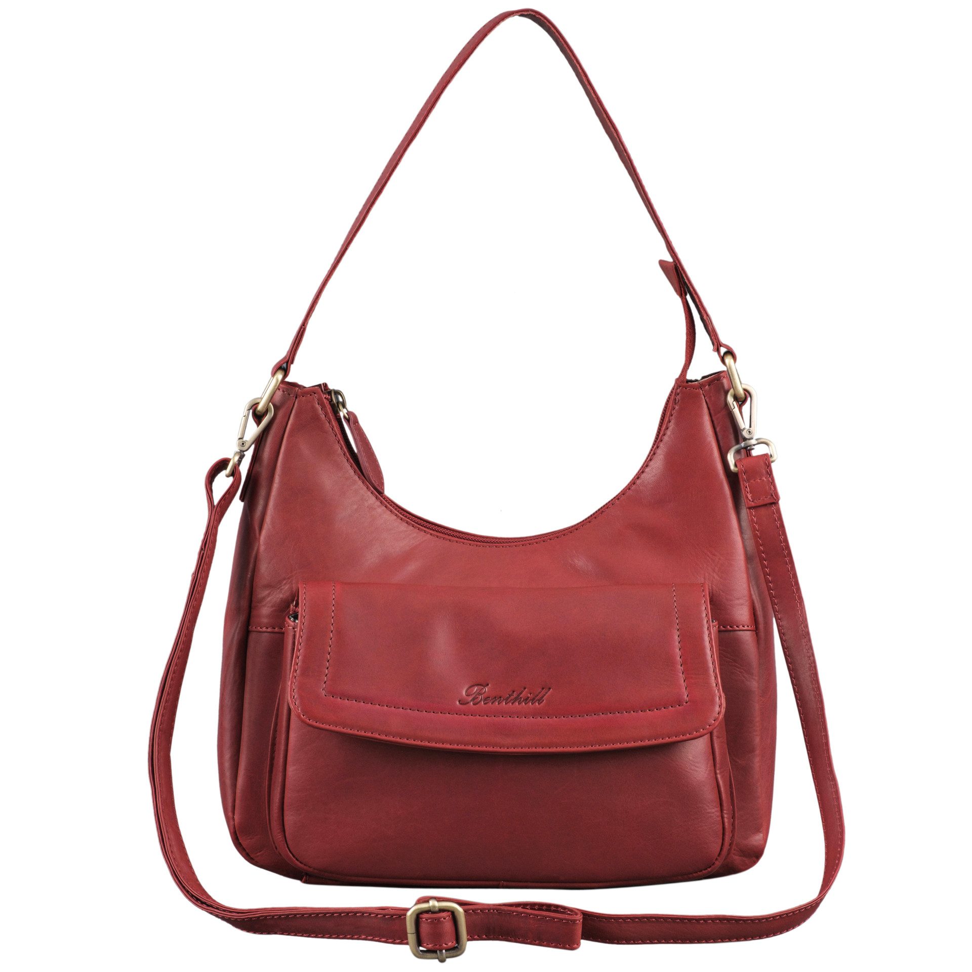 Benthill Handtasche Damen Echt Leder Schultertasche günstig online kaufen