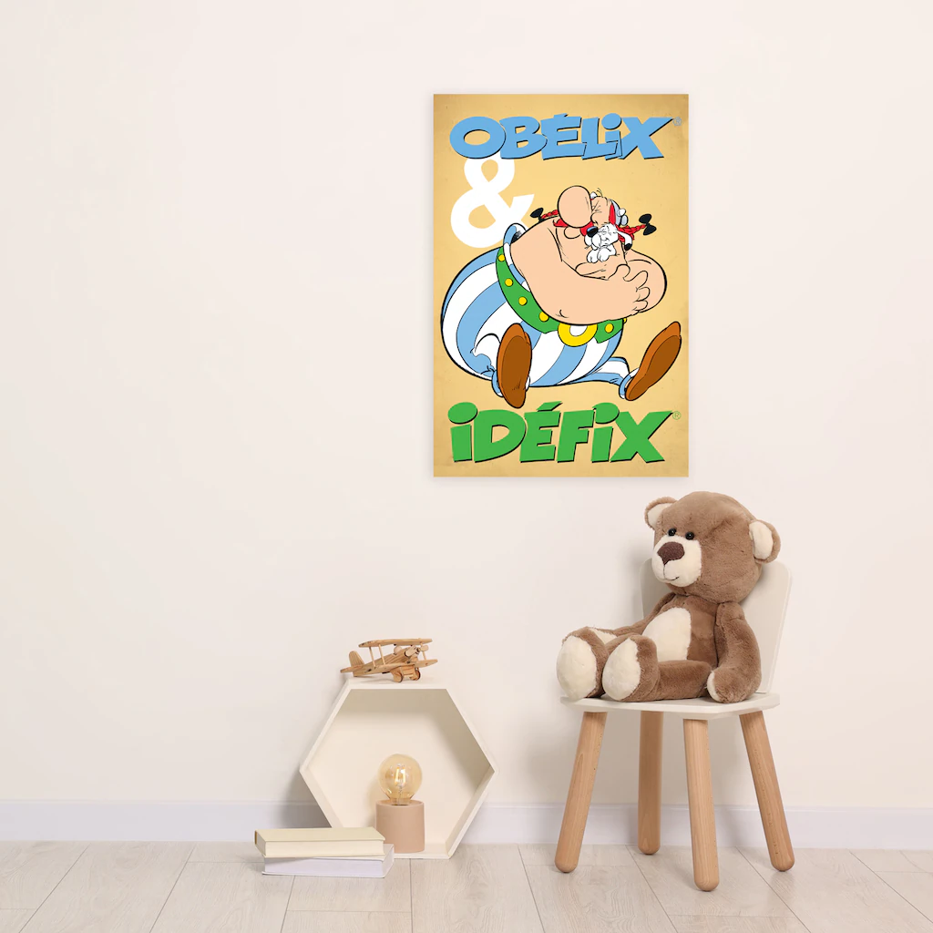 LuckyLinde Leinwandbild "Obelix und Idefix II", Cartoon-Comic-Fantasy-Figur günstig online kaufen