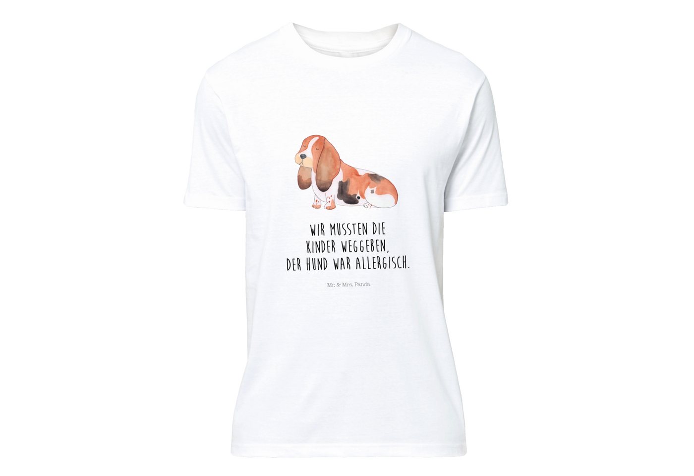 Mr. & Mrs. Panda T-Shirt Hund Basset Hound - Weiß - Geschenk, Geburstag, Sp günstig online kaufen