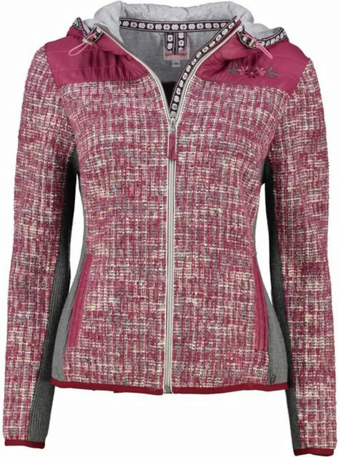 Spieth & Wensky Janker SPIETH & WENSKY Strickjacke Brühl bordeaux in trendi günstig online kaufen