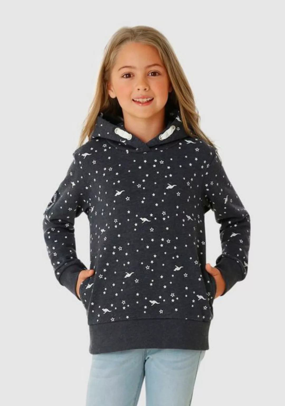 KangaROOS Kapuzensweatshirt mit seitlichen Taschen günstig online kaufen