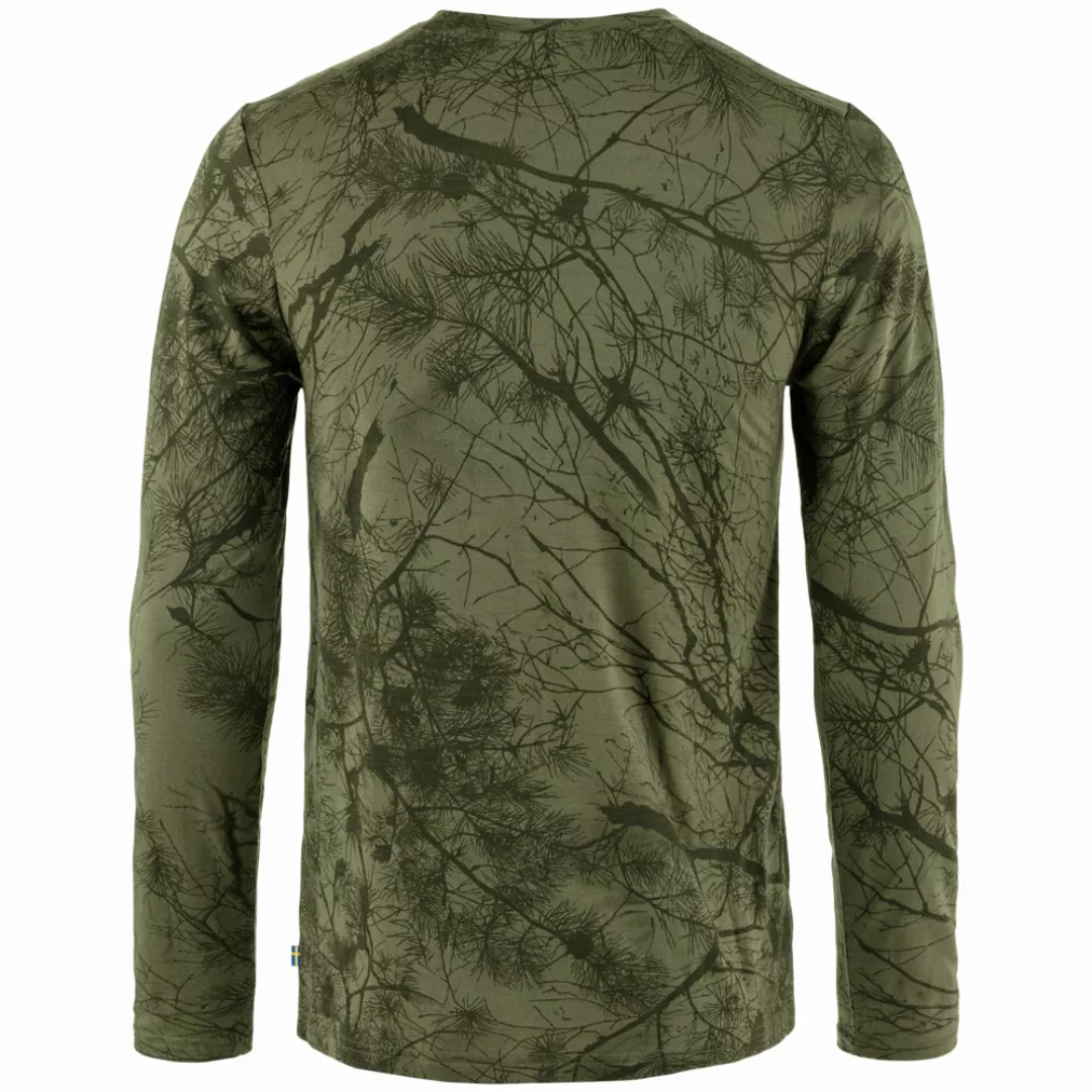 Fjaellraeven Vaermland Wool LS Green Camo günstig online kaufen