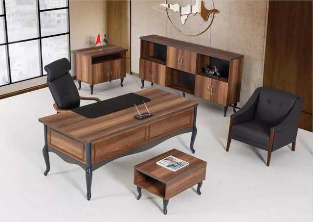 Xlmoebel Sofa Traditionelles Büro-Set mit Schreibtisch und Aktenschrank, 4 günstig online kaufen