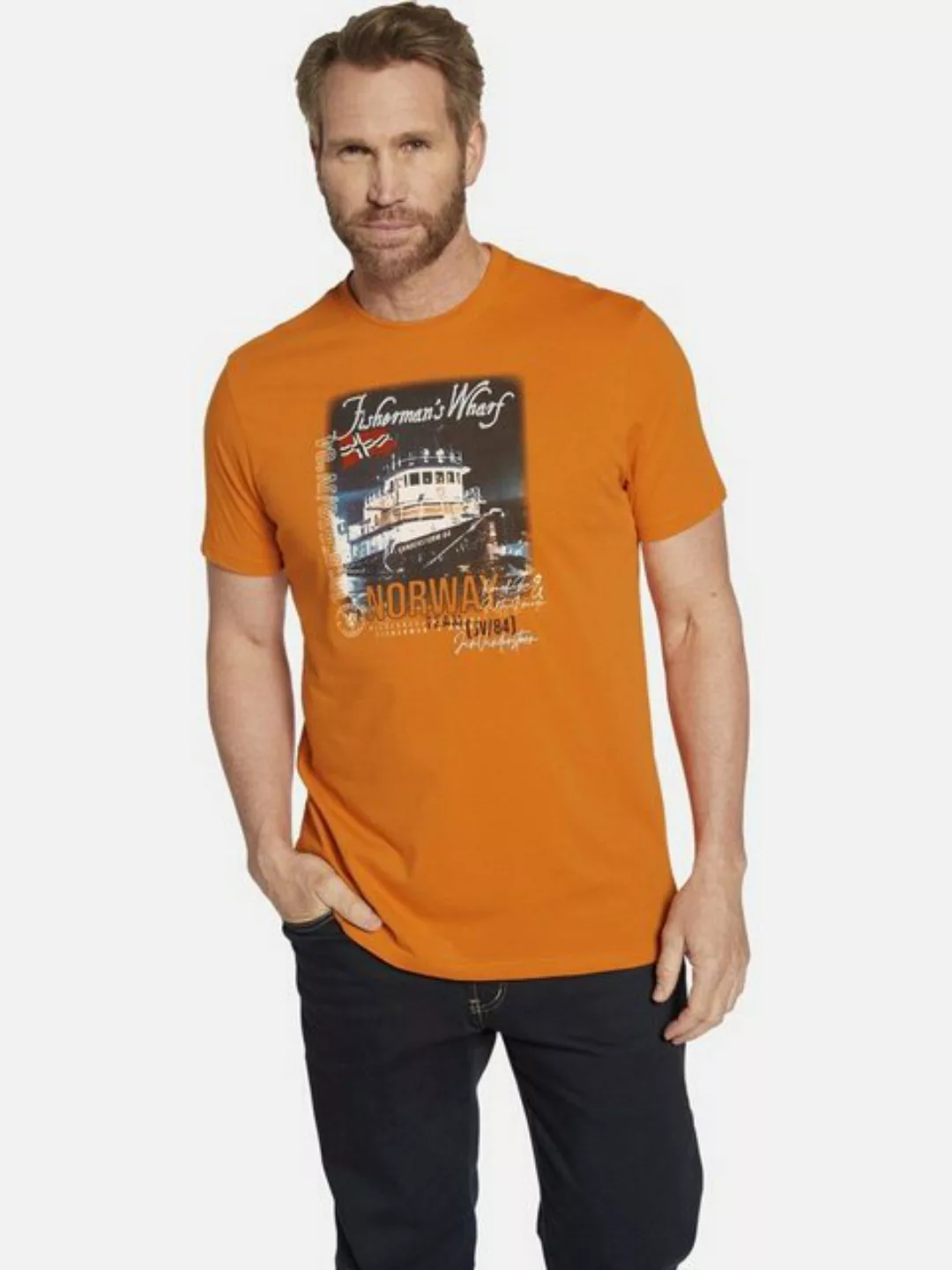 Jan Vanderstorm T-Shirt GAARD mit Retro-Druck günstig online kaufen