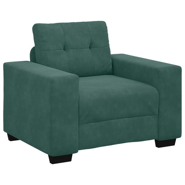 vidaXL Sofa Sofa Set Set aus 3 Dunkelgrün, 3 Teile günstig online kaufen