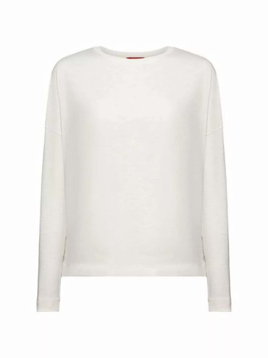 Esprit Langarmshirt Basic-Longsleeve aus Jersey (1-tlg) günstig online kaufen