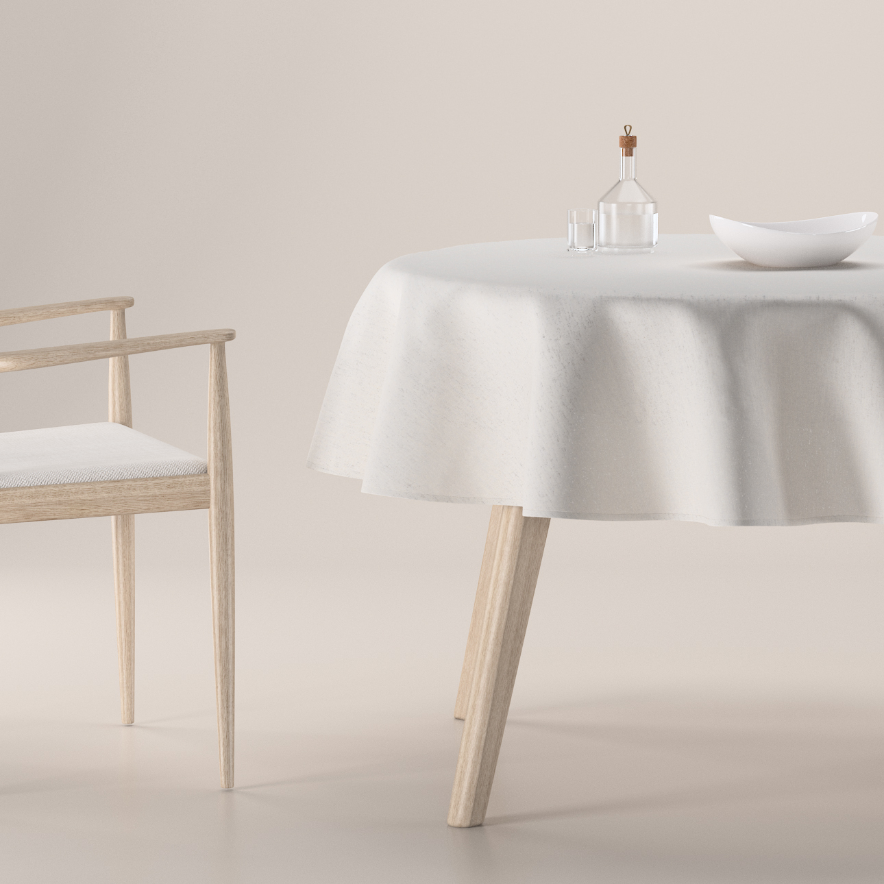 Runde Tischdecke, beige, Scotti (144-50) günstig online kaufen