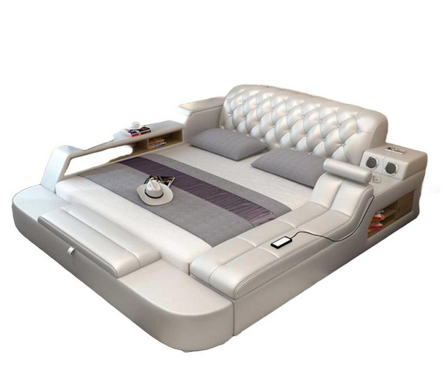 JVmoebel Bett Design Multifunktion Bett XXL Betten Leder Hotel Polster 150x günstig online kaufen