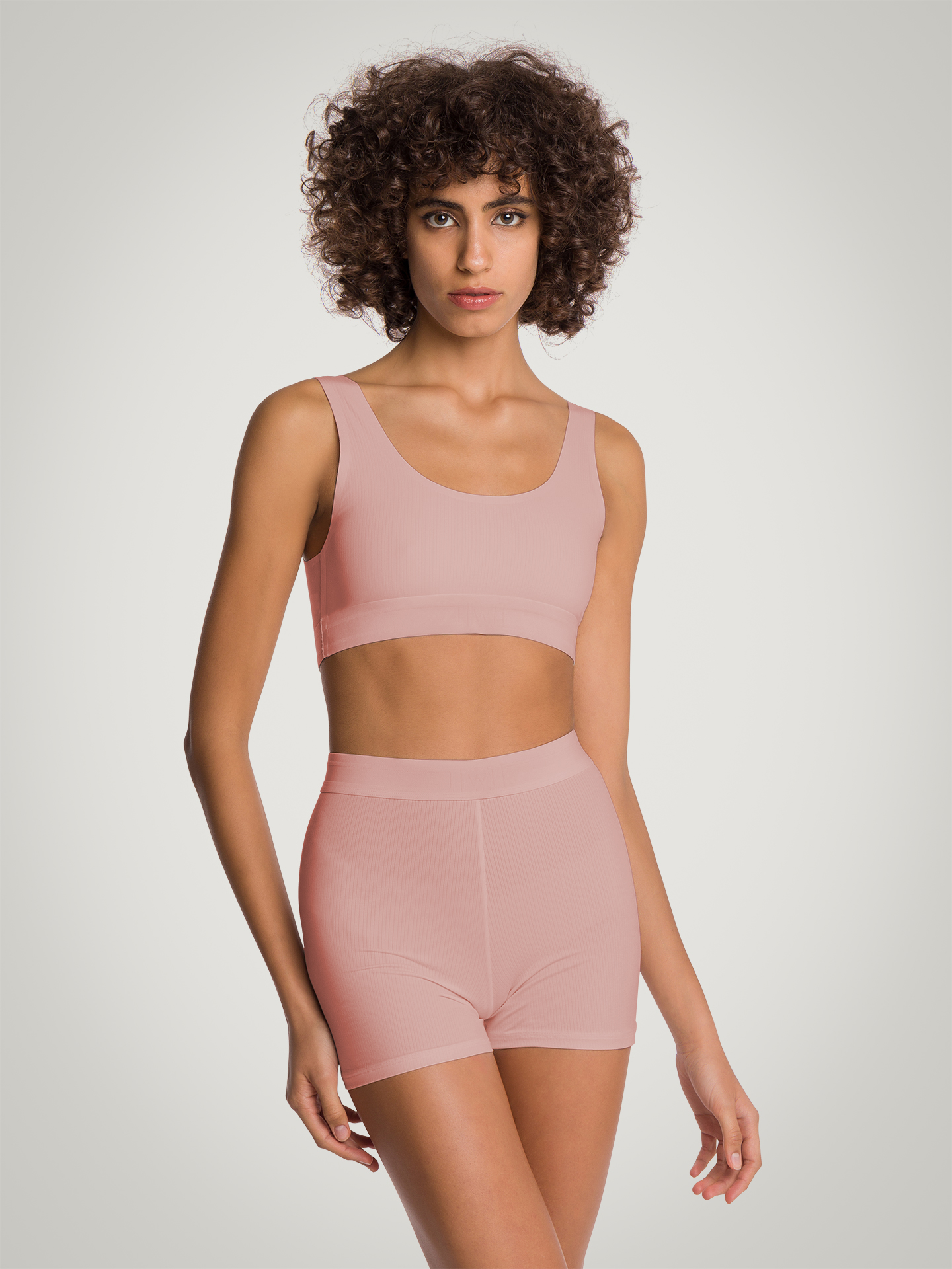 Wolford - Beauty Cotton Crop Top Bra, Frau, powder pink, Größe: L günstig online kaufen