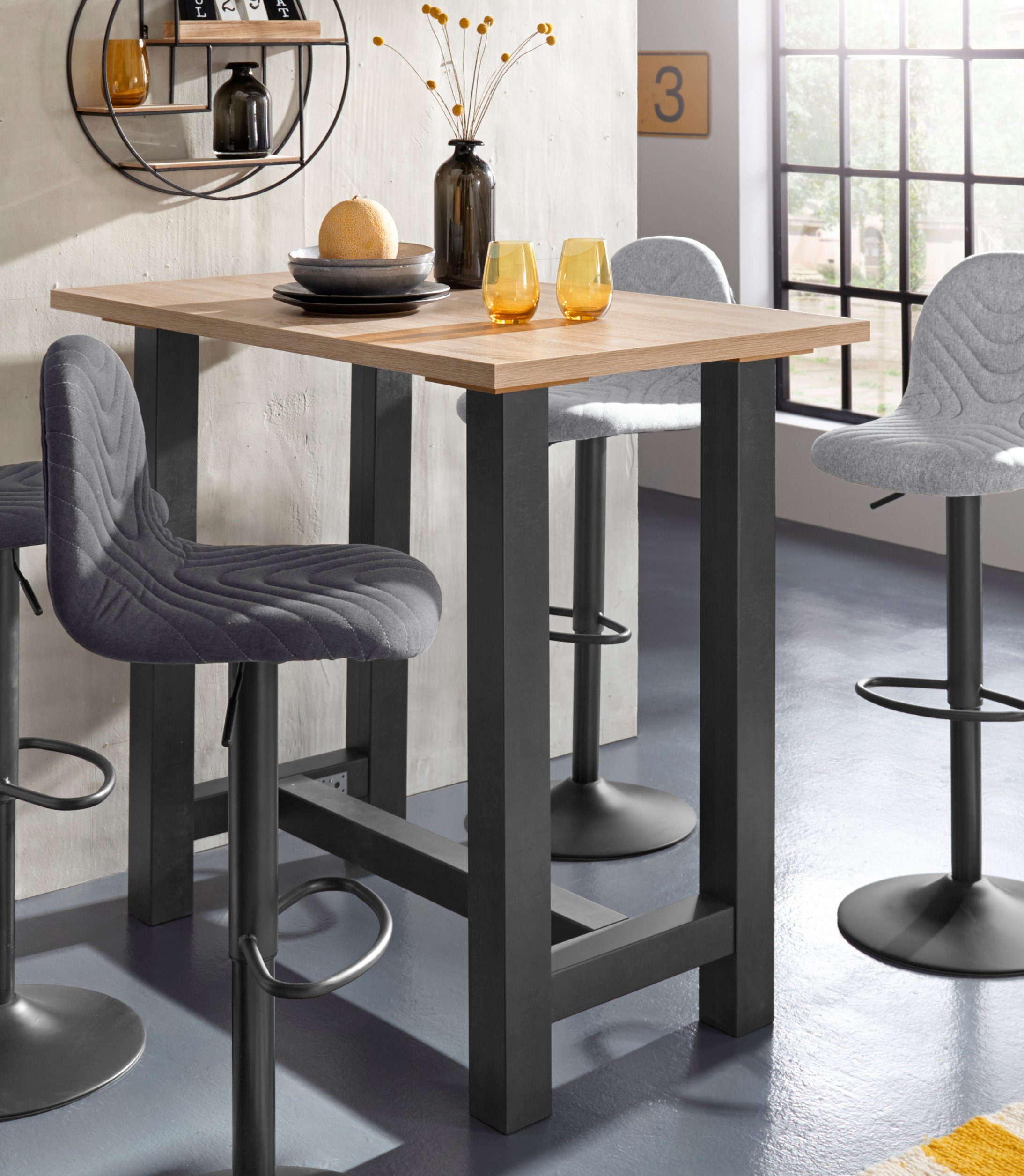 Mäusbacher Bartisch, Gestell in X-Form (Breite 120, 140 oder 160 cm) günstig online kaufen