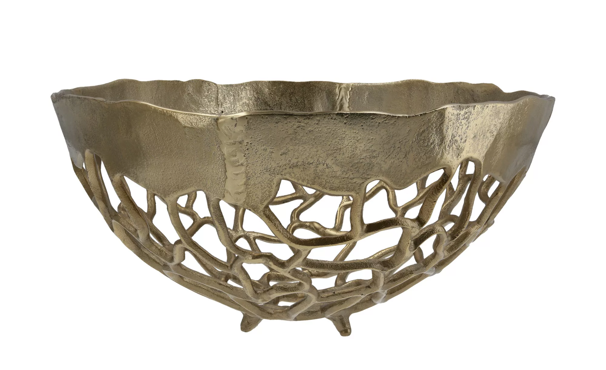 Deko Schale - gold - Aluminum - 18 cm - Dekoration > Dekoschalen - Möbel Kr günstig online kaufen