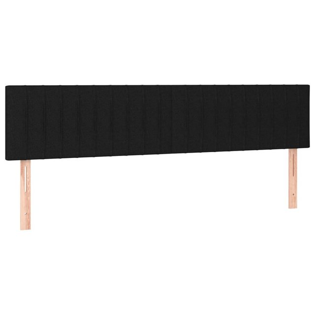 vidaXL Bett, Kopfteile 2 Stk. Schwarz 80x5x78/88 cm Stoff günstig online kaufen